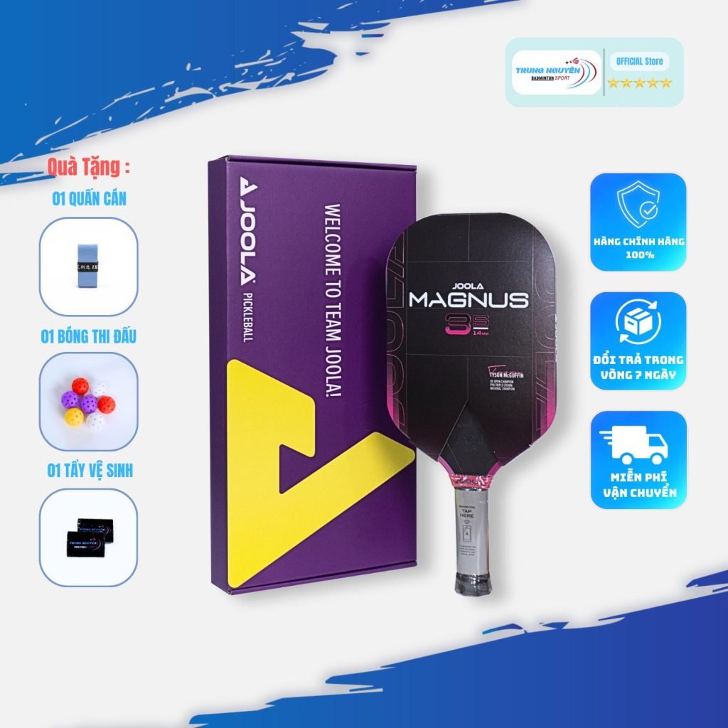 Tyson Pickleball Racket Vợt Pickleball Joola Tyson Mcguffin Magnus 3S 14mm - Trung Nguyên Sport